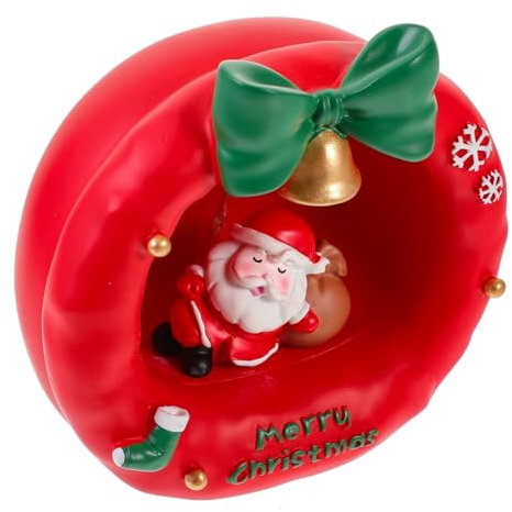 HOMSFOU Weihnachtsstern Leuchtet Tischlampe in Hausform Schneemann Lampe Weihnachtsnachtlampe Süße Weihnachts-tischlampe Weihnachts-led-licht Tischleuchte Multifunktion Student Harz Dimmer