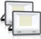 VRTOGTHE Projecteur Exterieur LED 100W - 2 PACK 10000LM 7000k Blanc Froid Spot LED Extérieur, IP67 Étanche Eclairage Exterieur pour Usines, Ateliers, Terrains, Garages