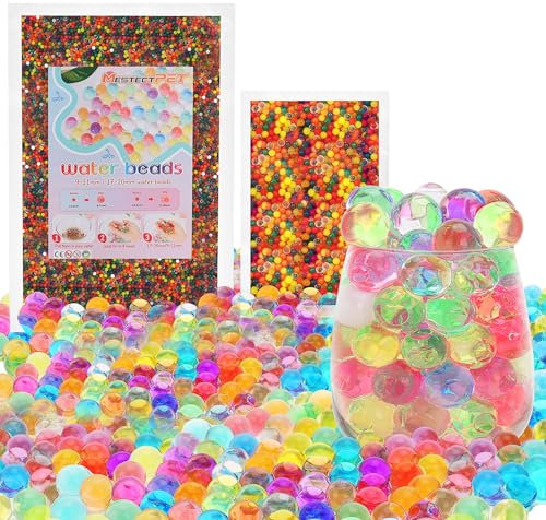 MestectPET Kit de 50000 Bolas de Gel Grandes y Coloridas para Jarrones, Decoración de Hogares, Plantas, Manualidades y Rellenos de Jarrones, 9-11 mm/17-20 mm