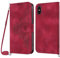 Netany Lanyard Case for iPhone XS Max, PU Leather Wallet Phone Case with Adjustable Crossbody Lanyard Strap, Card Holder Magnetic Flip Folio Shockproof Case Cover for iPhone XS Max (6.5 Inch) (Red)
