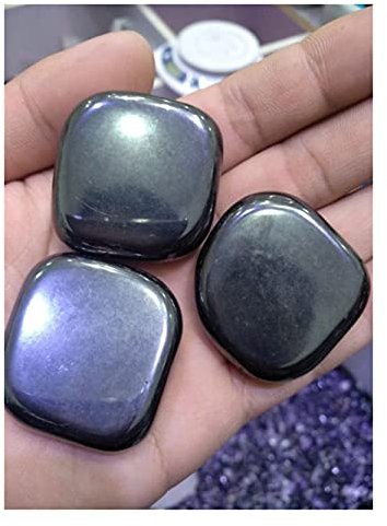 CZAOINCU curativa 3 Pezzi Magnetite calamita Nera Pietra burattata Wicca, Messaggio Crystal for la Decorazione, Generatore di Pietre Raccolta domiciliare