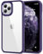 HOOMIL Cover per iPhone 11 Pro 5,8 Pollici, Custodia Anti-Ingiallimento, Antiurto e Anti-Graffi, Retro Rigida Trasparente - Viola