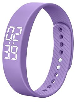 Digital Waterproof Pedometer Watch - Non-Bluetooth Step Counter Watch for Men&Women, Fitness Watch Silent Vibrating Alarm Clock Fitness Tracker No Need Connect Smartphone LED Digital Watch Sport