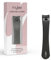 Mylee Grand coupe-ongles – Coupe-ongles professionnel élégant noir mat en acier inoxydable de qualité salon pour couper avec précision les ongles des orteils et les ongles plus grands