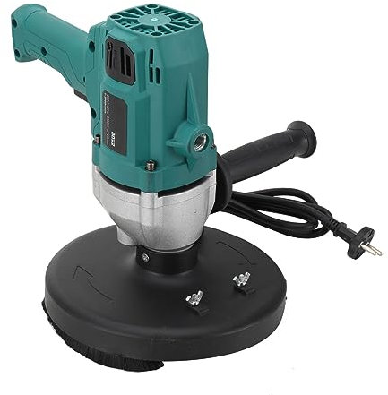 Cozyel Set di smerigliatrici per calcestruzzo, 2600 W, 180 mm, con regolazione della velocità e piastra abrasiva, per la lucidatura di pareti in cemento, vecchie pareti, pavimenti