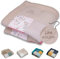 ULLENBOOM Krabbeldecke für Baby mit Personalisierung, 100% OEKO-TEX Materialien, Rosa Blüten 100x100 cm - Babydecke mit Namen und Datum, ideal als Spieldecke und personalisiertes Geschenk zur Geburt