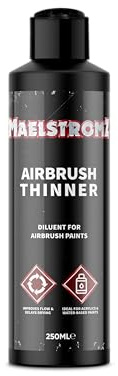 Maelstromz - Airbrush Thinner | Acrylic Paint Solution, Flow Improver for Airbrushing and Painting, Model Building - 250ml