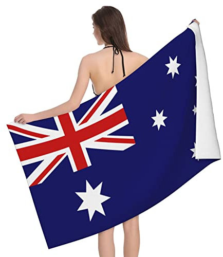 Reisetuch Flagge Von Australien Tuch Bade Mehrfarbig Strandtuch Sand Proof Badehandtuch 80X130Cm Für Reisen, Yoga, Picknick