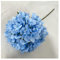 QVVFRED Ortensie Finte Realistiche 5 Pezzi 40 cm Blu Artificiale Ortensia Artificiale Ortensia Rami Decorazione Bouquet da Sposa Fiori di Seta for la casa Festa Decorazione(15x9cm)