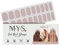 MYSc Semi-Cured Gel Nail Wraps – 20 UV Gel Strips for a Long-Lasting, Salon-Quality Manicure at Home – Easy to Apply, No Smudges, Chip-Resistant, Easy to Remove, Works with Any UV Lamp (Minkx)