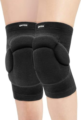 ONTYZZ Knieschoner Volleyball Erwachsene Junioren Knieschützer Weicher Kniepolster Hochelastisch Kniebandage Dick knieschutz zum Yoga Pilate Handball Basketball Tanzen Knieschoner M