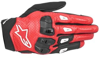 Alpinestars Sp X 7 perforierte Motorrad Handschuhe, rot/schwarz, 2XL