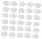 TOGEVAL 30bags Individually Wrapped Makeup Remover Wipes Non-woven Fabric Cleansing Pads for Daily Use Portable Face Cleansing Towelettes for All Skin Types Travel-friendly Makeup Removing
