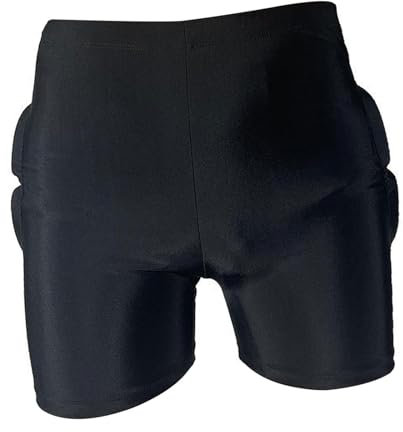 DimyFew Kinder Schützende Gepolsterte Shorts Gepolsterte Kurze Hosen Stoßdämpferung Hüftschutz für Inline Ski Ski Jugend Eishockey, M