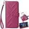 for Doro 8100/Doro 8200 Phone Case, Flip Leather Wallet Cover with 6 Card Slots Kickstand Magnetic for Doro 8100/Doro 8200-Red