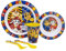 Paw Patrol Service de table 5 pièces pour enfants – Assiette, bol, tasse et couverts réutilisables en polypropylène pour enfants, gobelet et vaisselle pour les repas – pour 4 ans et plus