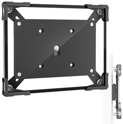 AboveTEK Supporto da Parete Universale per Tablet 9,7-13, Supporto Tablet da Muro con Blocco di Sicurezza, Rotazione 360°, Acciaio Robusto, per POS, Reception, Ufficio, Negozi