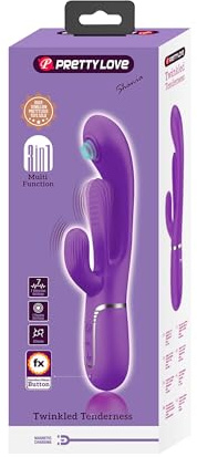 Pretty Love Shania - Stoßfunktion Rabbit Vibrator Purple 12.5 cm