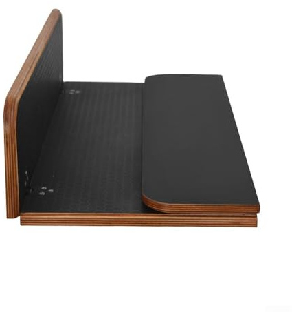Table pliante stratifiée de 57,9 x 59,4 cm - Plateau de table pliable en bois pour camping-car, table rotative - Accessoire pour salle à manger et travail pour les voyages et le camping
