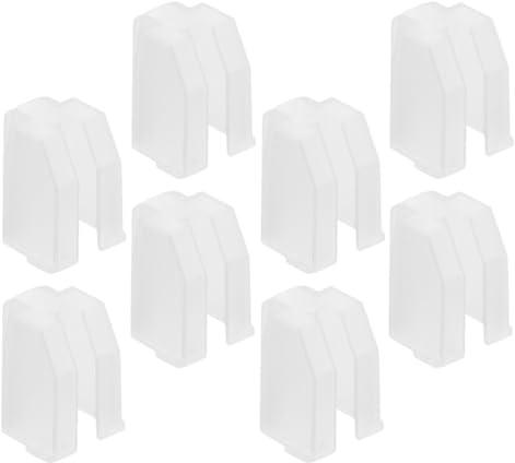 Ciieeo 8pcs Vinyl Player Stylus Protective Covers, Small Plastic Record Player Needle Guards Replacement Caps, Compatible with Portable Vinyl Turntables for Dj and Phonograph Use