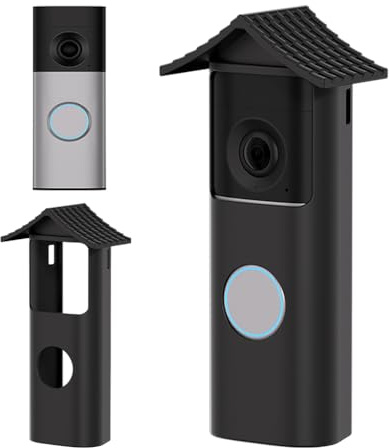 Outdoor Protective Cover Compatible With Ring Battery Doorbell 2nd Gen/Ring Battery Video Doorbell Plus/Pro (2nd Gen),Protect Ring Doorbell from Direct Infringement of Sun Glare,Weather & UV