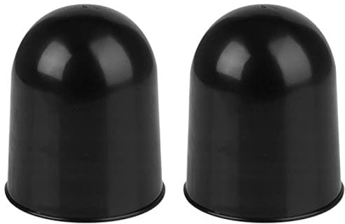 2 pcs x Trailer Hitch Ball Cover Universal 50 mm Tow Ball Cover in Black, Tow Bar Cover, Car Wash Proof, Abrasion & Dirt Protection