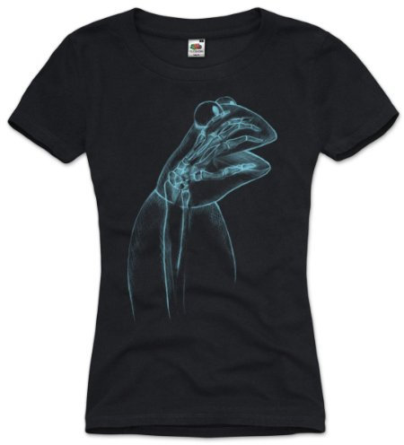 style3 Kermit X-Ray T-Shirt Damen Frosch Piggy muss Fun Ernie bert Monster, Größe:XL