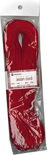Märchen-Kunst Asian Code 1mm Typ 50m (für Unternehmen) -725 rot