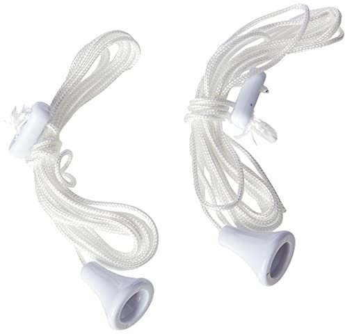 Merriway BH02624 (2-Piece) Replacement Cord Pull for Ceiling Switch, White 150 cm, 2-Piece