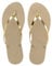 Havaianas Damen You Bequeme, stylische und vielseitige Sandalen, Dünne Riemen mit Metallic-Finish, Kleiner Absatz, Sand Grey/Light Golden