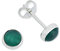 Ohrstecker 925 Silber grüner Onyx Stein Edelstein Ohrringe echt Silber Damen Sterling Silber Stecker Geschenk(MOS-038-14)