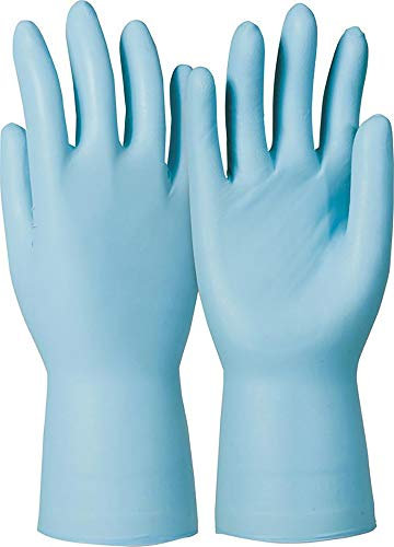 KCL Honeywell Dermatril® P743 Gants de Protection Chimique en Nitrile, Jetables, Imperméables, Sans Poudre, Bleu, Taille 11, 074311082C (Boîte de 50 Pièces)