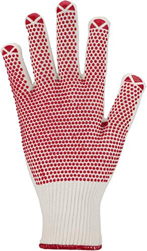 ASATEX Feinstrick-Handschuh 3685, weiß/grün, Gr. 9 (12 Paar)