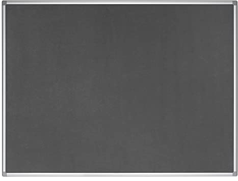 Bi-Office FA2742790 Earth-It Maya Graue Filznotiztafel mit Aluminiumrahmen, 180 x 120 cm