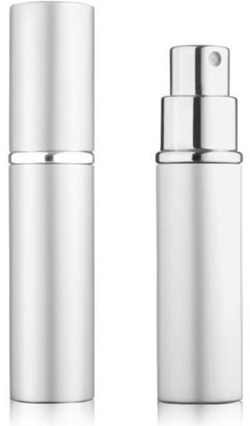 5starwarehouse® Refillable Perfume Atomiser Atomizer Aftershave Travel Spray Miniature Bottle 6ml (Silver)