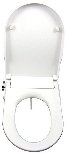 Abattant pour toilettes CG104 avec fermeture à amortisseur | WC bidet intégré au siège | Fonctionne sans électricité | Toilette intime optimisée | Bidet et couvercle des toilettes intégrés