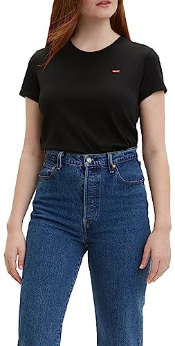 Levi's The Perfect Tee, T-Shirt Donna, Mineral Black Plus, XXS