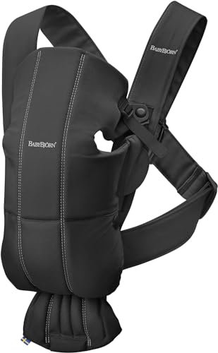 BABYBJORN Mini porte-bébé en coton Noir