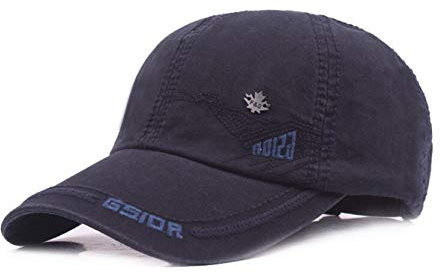 CHENNUO Vintage Basecap Herren Snapback Cap Verstellbar Outdoor Baseballkappe Sport Mütze (Blau)