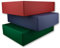 Hochwertige Aufbewahrungs- und Geschenkboxen - 3 Stück - DIN A4 - Dunkelrot, Dunkelgrün, Dunkelblau - 302 x 213 x 70 mm