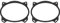 6x9 Rear Deck Speakers Adapter Spacer Rings (2pcs) Fits for Toyota Camry & Corolla & Yaris & Solara