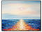 LCDIUDIU Ölbilder Auf Leinwand Handgemalt, Blaue Textur Meer Sonnenaufgang Reflexion Landschaft Abstrakt Modern Original Handgemalte Ölgemälde Auf Leinwand Für Familie Wand Wohnzimmer Esszimmer Home