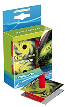 vama Slimer Multi-Color-Kreisel mit grüner Final Fontäne Bodenwirbel Bodenkreisel Wirbel Jugendfeuerwerk (1 Schachtel)