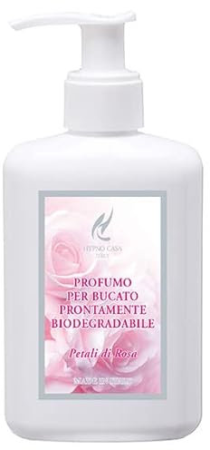 HYPNO CASA - Fragranza Concentrata Profuma Bucato per Lavatrice Prontamente Biodegradabile 200ml (Petali di Rosa)