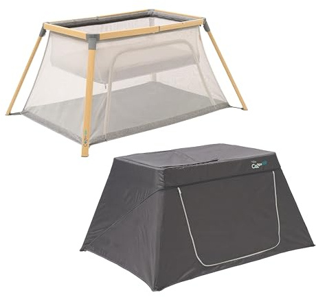 Tutti Bambini CoZee Go Travel Cot Shade Oak Charcoal