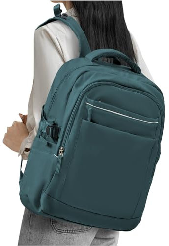 Mochila Portatil Mujer, Mochila de Viaje Para Portatil Mochila para Portatil 15.6 pulgadas Mochila Mujer Trabajo Ordenador con Puerto USB, Impermeable Mochilas Escolares Adolescentes,Azul Eléctrico