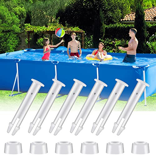 ACAREY Pool Ersatzteile Whirlpool Zubehör für Intex, Kunststoff Pool Gelenk Pins, Frame Pool Joint Pins | Gelenk Pins, Stift Splint Pin mit Kunststoffkappe für Intex Frame Pool (5.5cm)