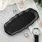 Buer Homie key tray for hallways, rectangle candle tray for bedroom, small mens trinket trays decorative accessories for bathroom, serving tray for kitchen (Black)
