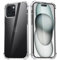 Migeec Clear Case for iPhone 15 6.1 Transparent Phone Cover Shockproof Protective