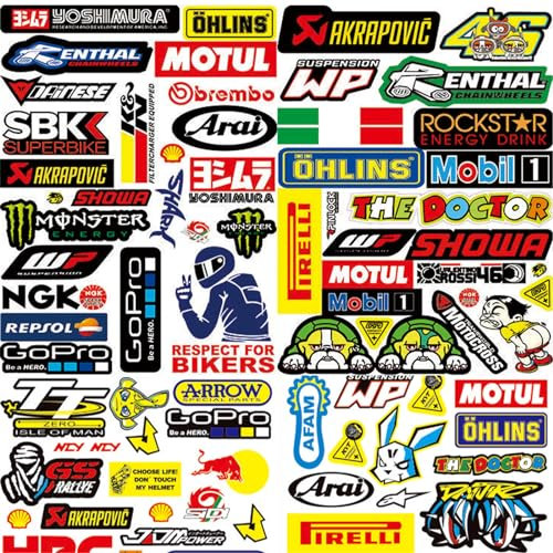 3 Stück Motocross Aufkleber Auto Tuning Aufkleber Motorsport Aufkleber Motorradhelm Aufkleber Aufkleber Set Geeignet Für Motorrad Skateboard Auto Rollerhelm und Motocross Aufkleber(Typ B)